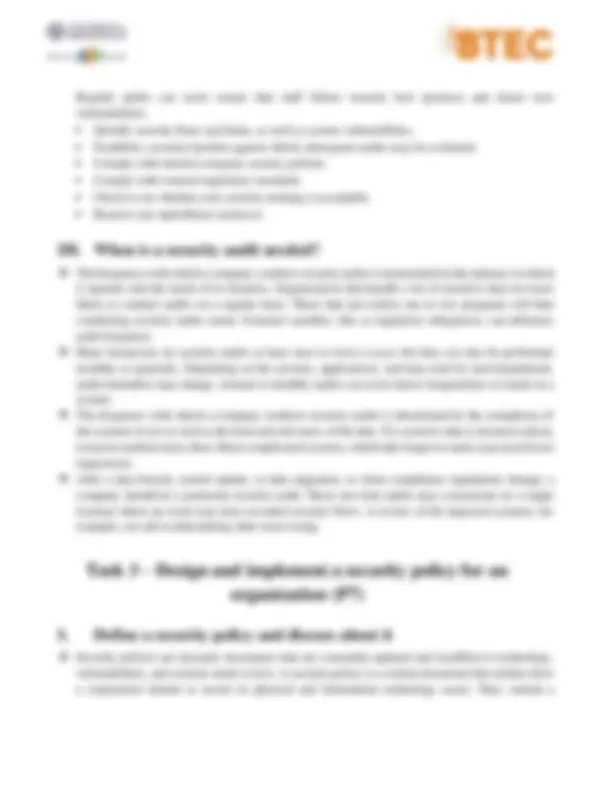 Assignment 2 for Security 1623 | Assignments Network security | Docsity