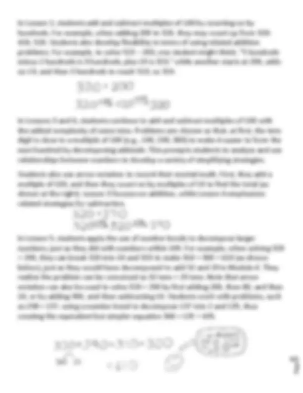 Grade 2 Module 5: Addition and Subtraction Strategies Within 1,000 ...