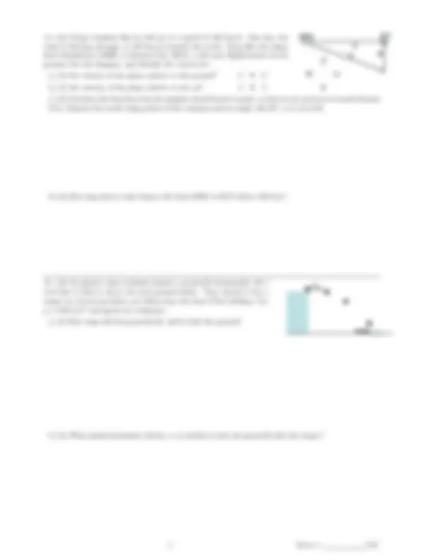 General Physics I Exam 1 - Chs. 1,2,3 | Exams Physics | Docsity