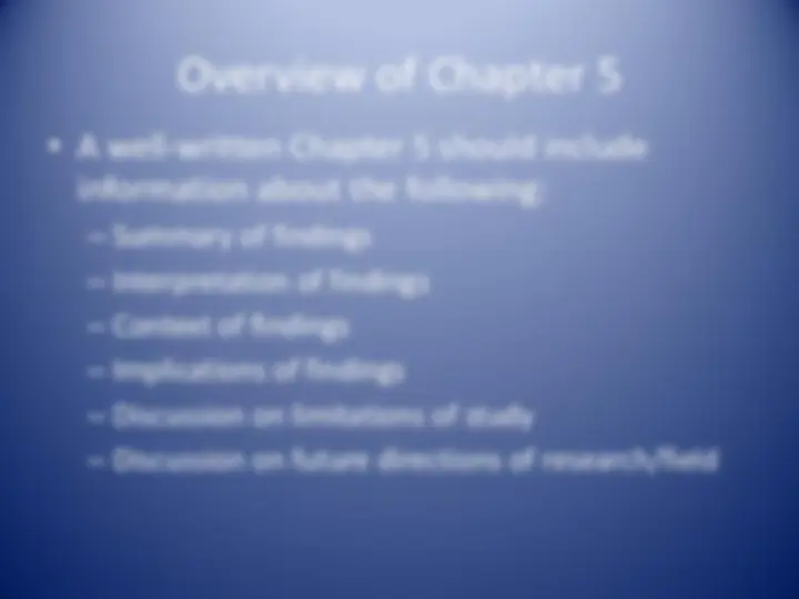Writing a Well-Structured Chapter 5: Discussion and Implications of ...