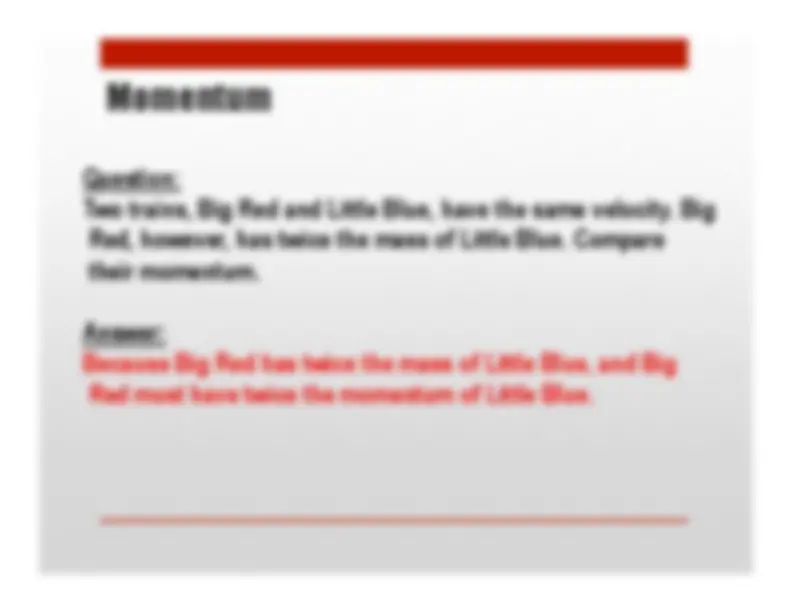 12.4 Momentum and Impulse | Study notes Physics | Docsity