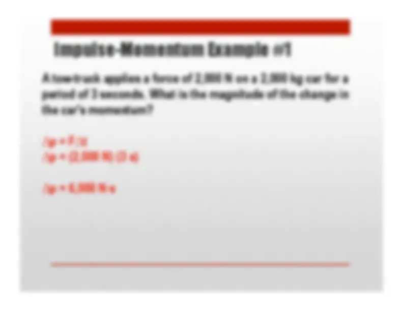 12.4 Momentum and Impulse | Study notes Physics | Docsity