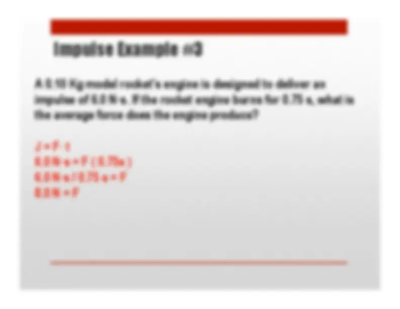 12.4 Momentum and Impulse | Study notes Physics | Docsity