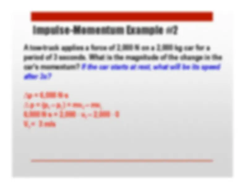 12.4 Momentum and Impulse | Study notes Physics | Docsity
