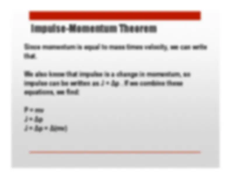 12.4 Momentum and Impulse | Study notes Physics | Docsity