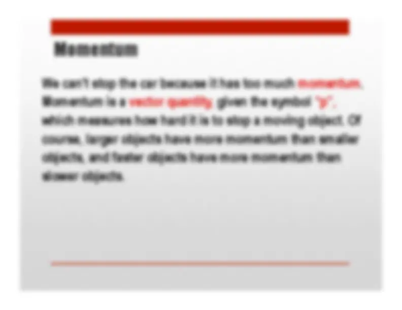 12.4 Momentum and Impulse | Study notes Physics | Docsity