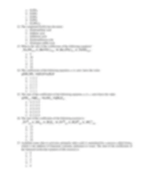 CHM 1025 Practice Final Exam | Slides Chemistry | Docsity