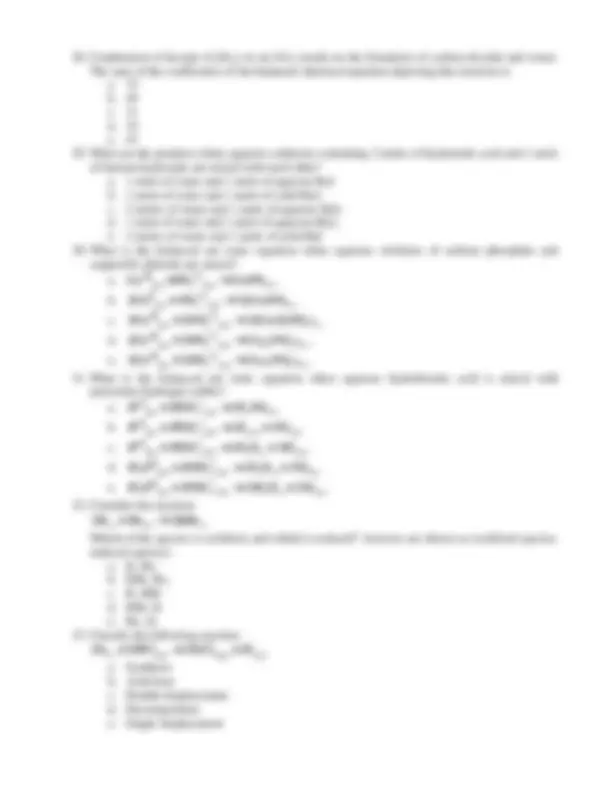 CHM 1025 Practice Final Exam | Slides Chemistry | Docsity