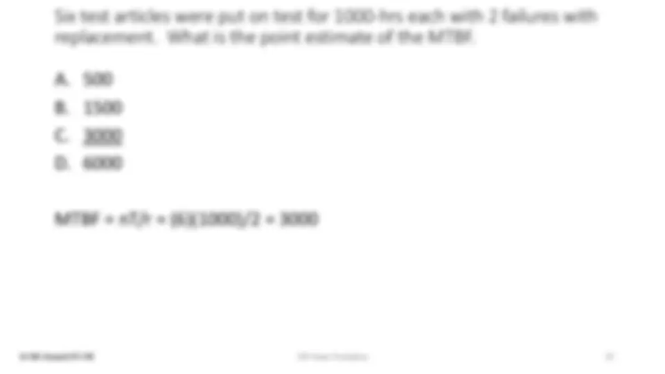Reliability Exam Question Certified Reliability Engineer Exam Preparation | Lecture notes ...