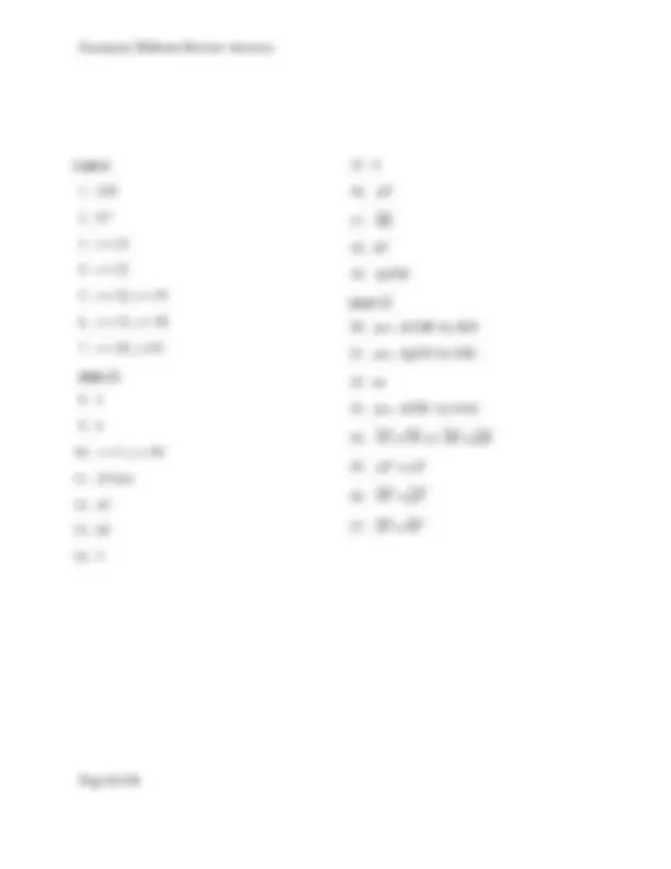 Geometry Midterm Review Answers | Lecture notes Geometry | Docsity