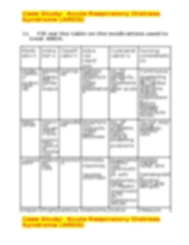 Case Study: Acute Respiratory Distress Syndrome (ARDS) | Exams Nursing ...