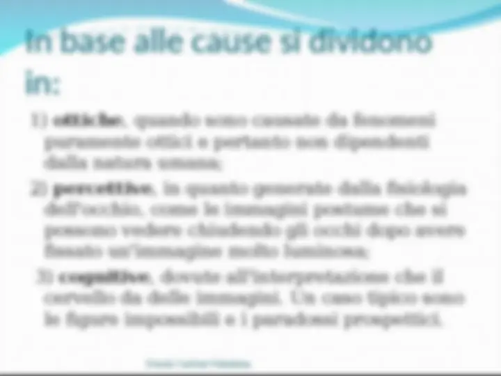 Illusioni ottiche matematiche | Formulari di Matematica | Docsity
