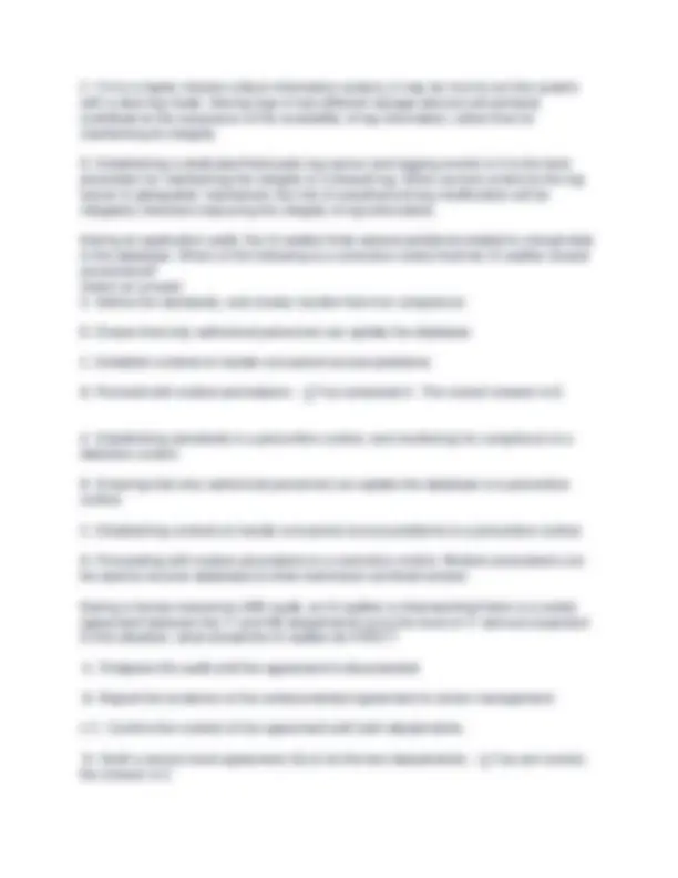 CISA Exam Questions with Answers. | Exams Nursing | Docsity
