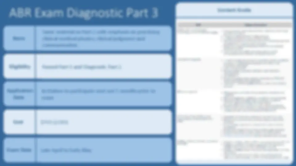 ABR Certification Exam Preparation: Part 1 and Diagnostic Part 2 ...