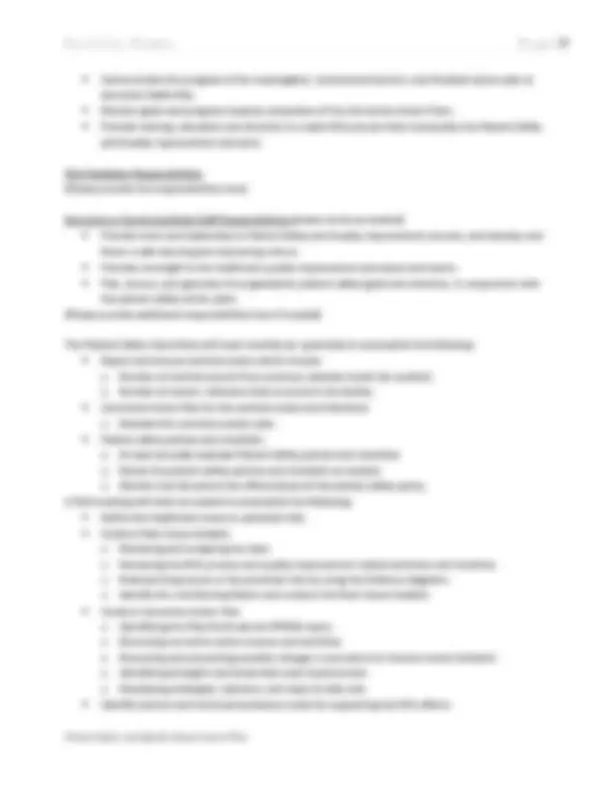 QUALITY AND PATIENT SAFETY PLAN Template | Lecture notes Nursing | Docsity