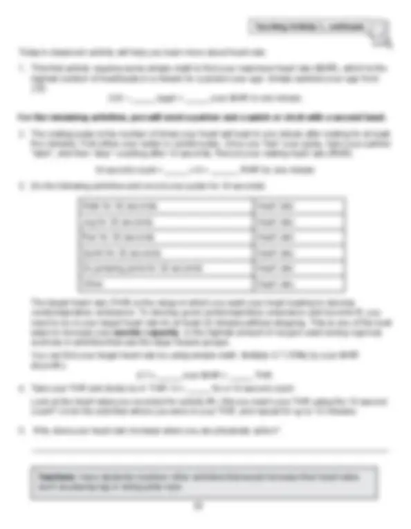 Understanding the Cardiorespiratory System: Heart Rate and Exercise ...