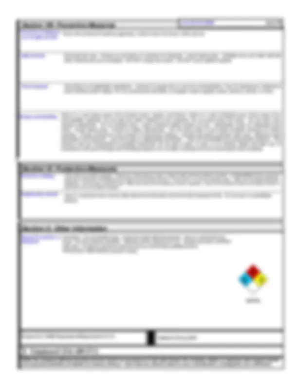 Material Safety Data Sheet for Calcium Oxide (CaO) | Study Guides ...