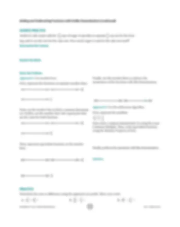 Adding and Subtracting Fractions with Unlike Denominators | Study notes ...