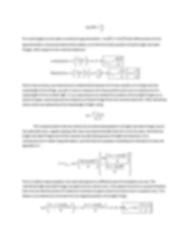 Double Slit Interference Experiment: Measuring the Wavelength of Light ...
