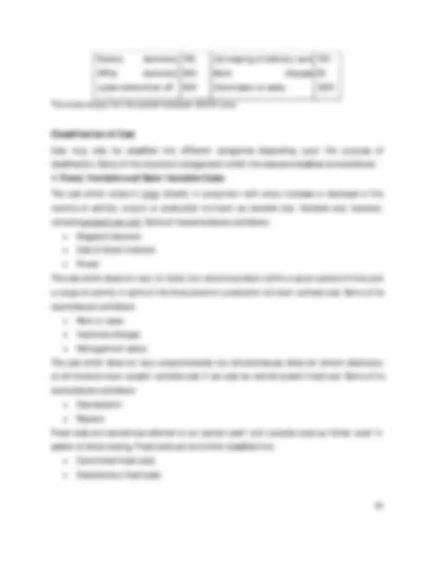 Cost and Management Accounting I | Lecture notes Cost Management | Docsity