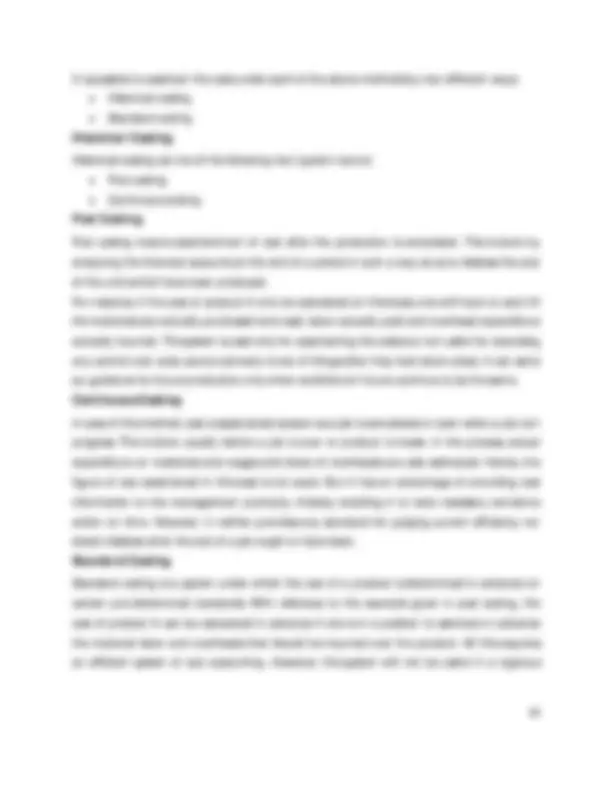 Cost and Management Accounting I | Lecture notes Cost Management | Docsity