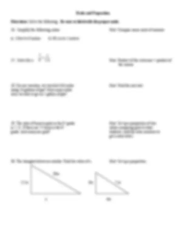 7th Grade Advanced Summer Math Review Packet 2017 | Summaries Geometry ...
