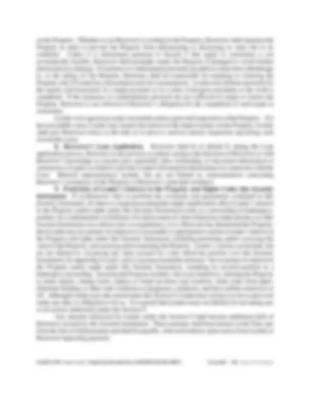 Mortgage Security Instrument: Borrower's Obligations and Lender's ...