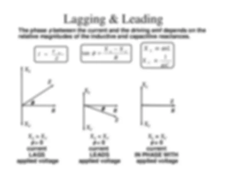 Vector Ac Power AC Power • Resonant Circuits • Phasors (2-dim vectors ... | Lecture ...