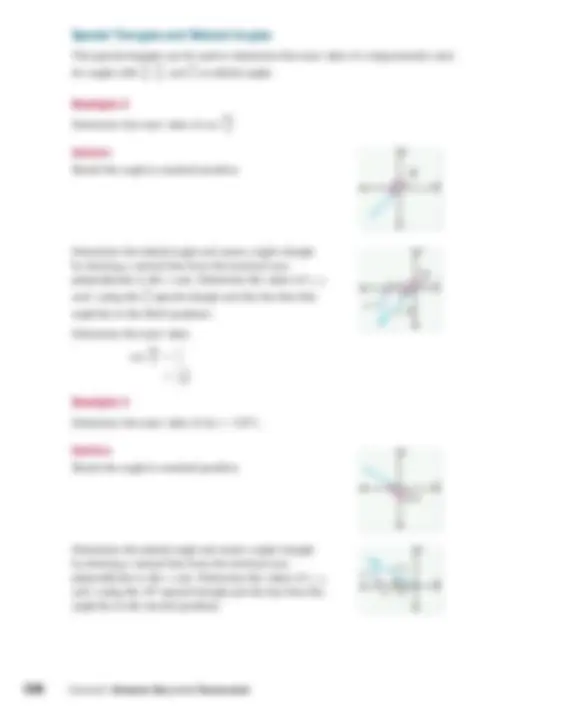6.3 Using Special Triangles to Determine Exact Values | Study notes ...