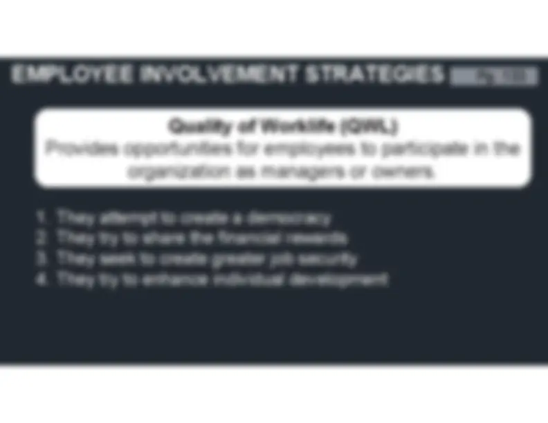 Employee Involvement Strategies and Job Satisfaction: Methods and ...
