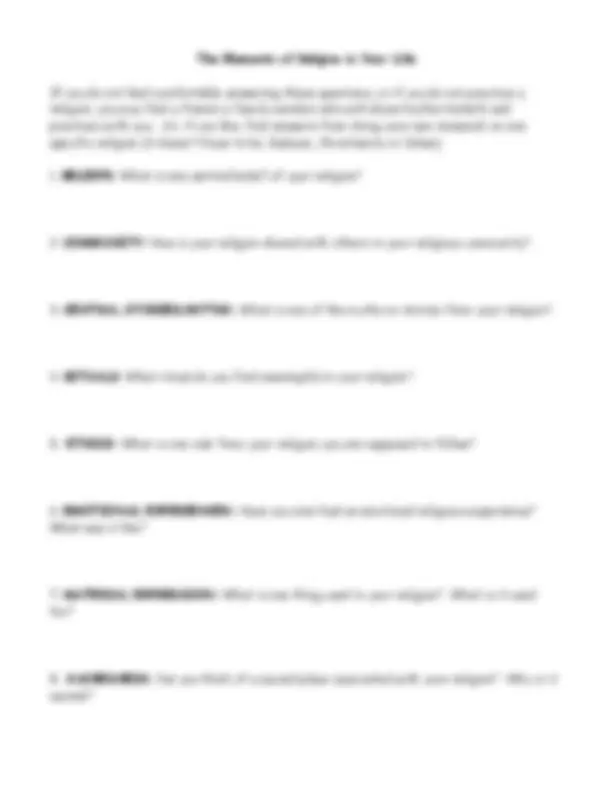 The Eight Elements of Religions | Essays (high school) Earth science ...
