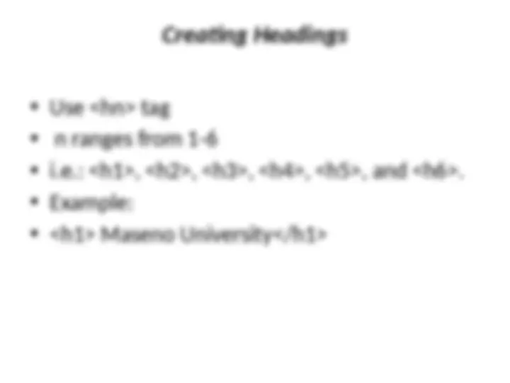 HTML Text Formatting: Headings, Paragraphs, Line Breaks, Fonts, and ...