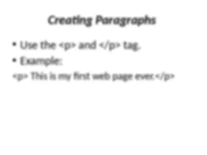 HTML Text Formatting: Headings, Paragraphs, Line Breaks, Fonts, and ...