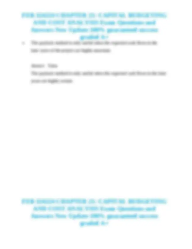 FEB 324224 CHAPTER 21: CAPITAL BUDGETING AND COST ANALYSIS Exam ...