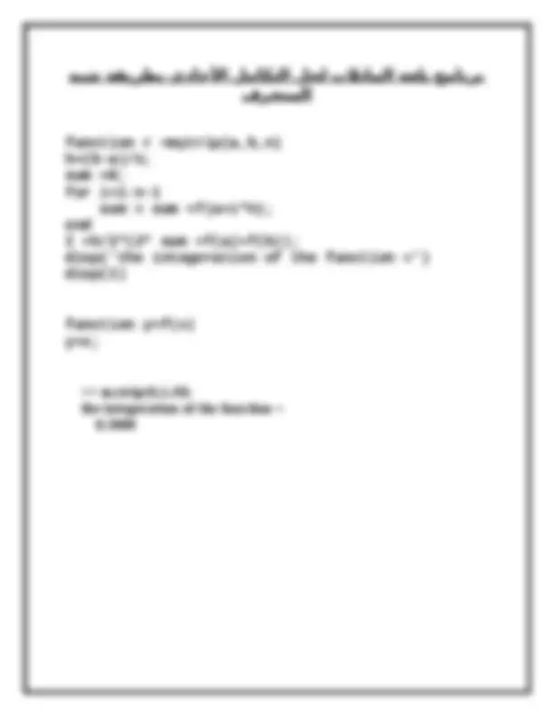 Program for Fixed point Method | Exercises Mathematics | Docsity