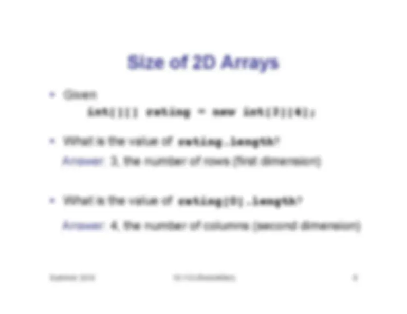 2D ARRAY ACTIVITY Computer Programming | Quizzes Computer Programming ...