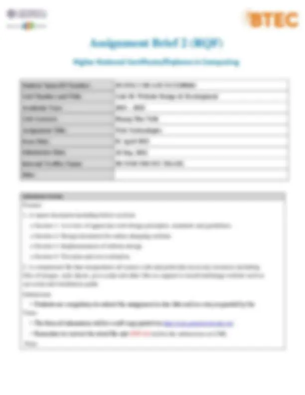 Assignment 2 WEBSITE DESIGN & DEVELOPMENT | Summaries Web Design and ...