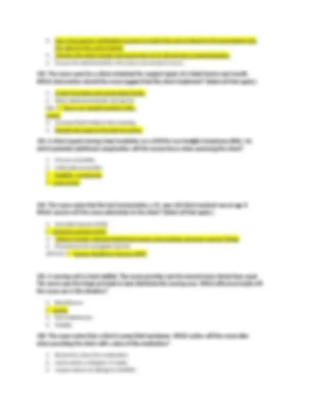 Nursing Practice Exam: Multiple Choice Questions and Answers for NURS ...