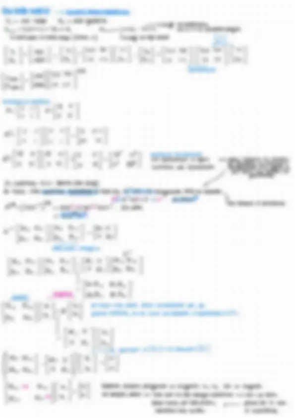 Matrici e algebra lineare | Appunti di Algebra | Docsity