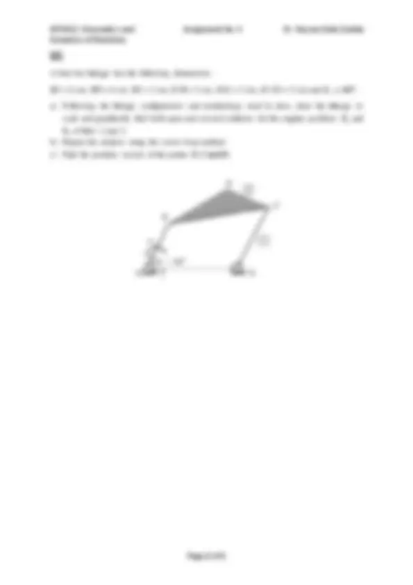 Kinematics and Dynamics of Machines Assignment | Assignments Kinematics ...