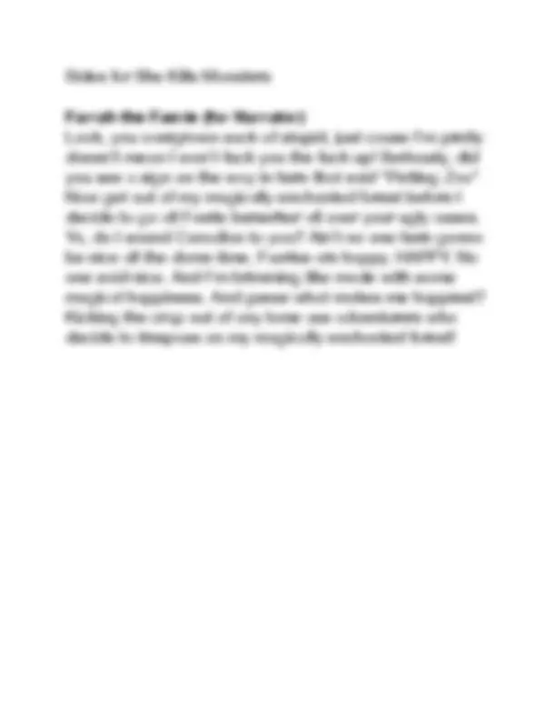 Monologue Sides For She Kills Study Notes English Literature Docsity