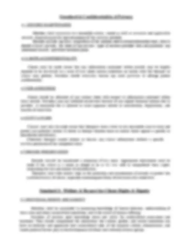 Ethical Standards and Code of Conduct | Exams Ethics | Docsity
