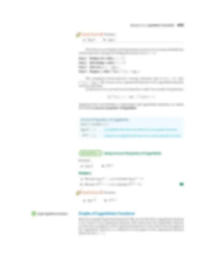 400 Chapter 3 Exponential and Logarithmic Functions | Lecture notes ...