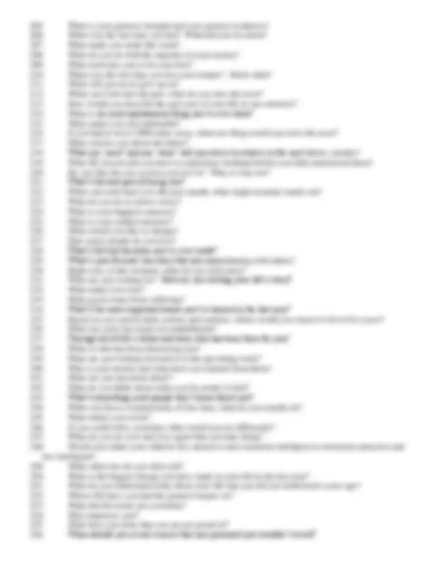 365 Table Topics Questions: | Exams Derecho | Docsity