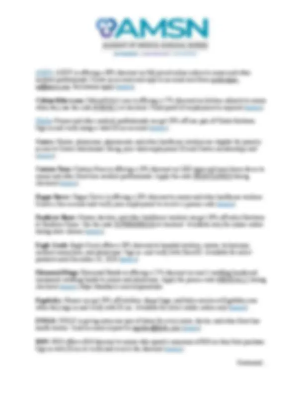 Amsn Testing AMSN Nurse Discount Guide – Updated Nov 20 | Lecture notes Nursing ...