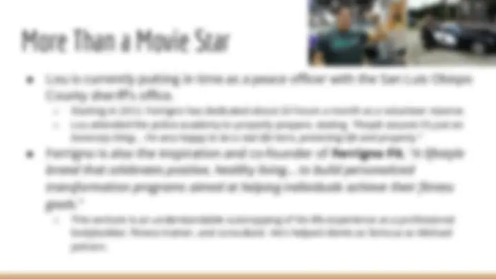 Lou Ferrigno | ASL Deafined | Slides History of film | Docsity