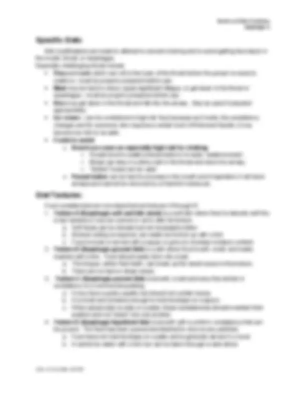 Dysphagia and Diets | Lecture notes French | Docsity