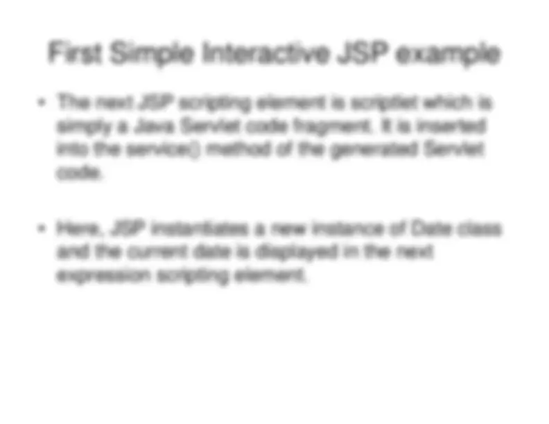 First Simple Interactive JSP example | Lecture notes Programming ...