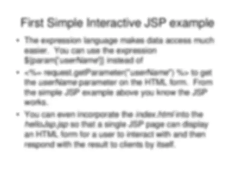 First Simple Interactive JSP example | Lecture notes Programming ...