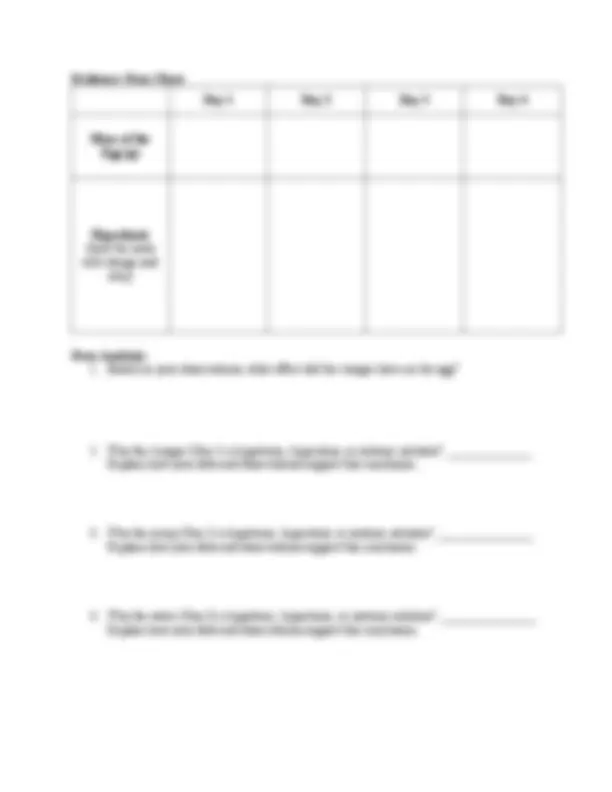 Topic 3: Cells – 3c. Osmosis Egg Lab | Study notes Biology | Docsity